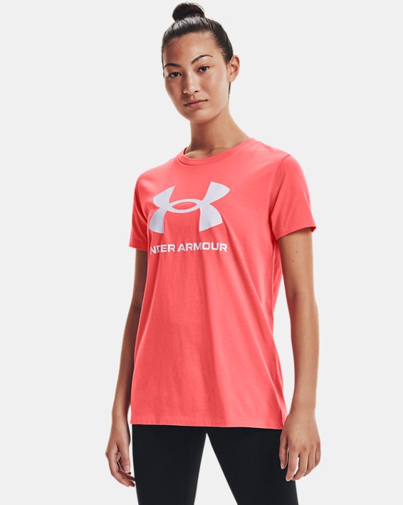 Women's UA Sportstyle Graphic Short Sleeve, Pink, pdpMainDesktop image number 0